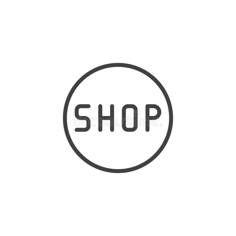 Web shop button and icon stock illustration. Illustration of modern ...