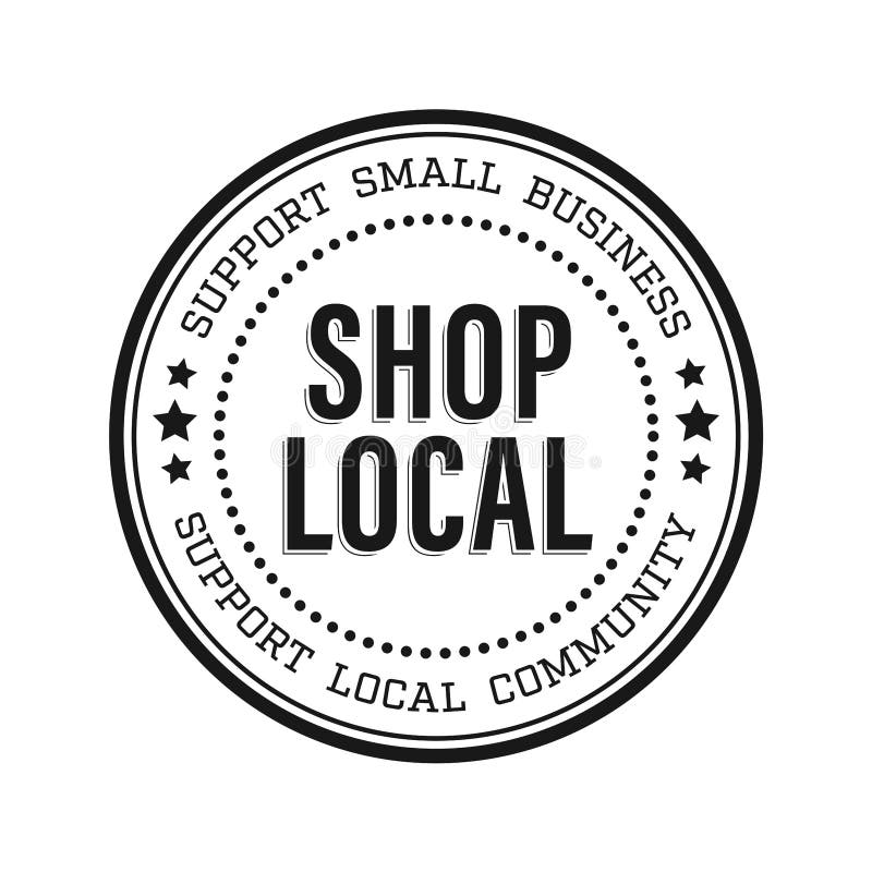 Shop Local Support Local Business Vector Icon - Shop Small - Buy Local  Support Local Community Stock Vector - Illustration of retail, local:  216170791