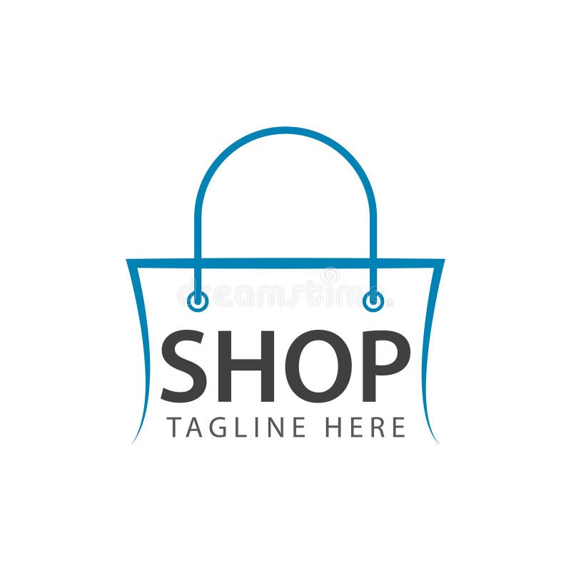 Shop Logo Vector Template Design Illustration vector illustration