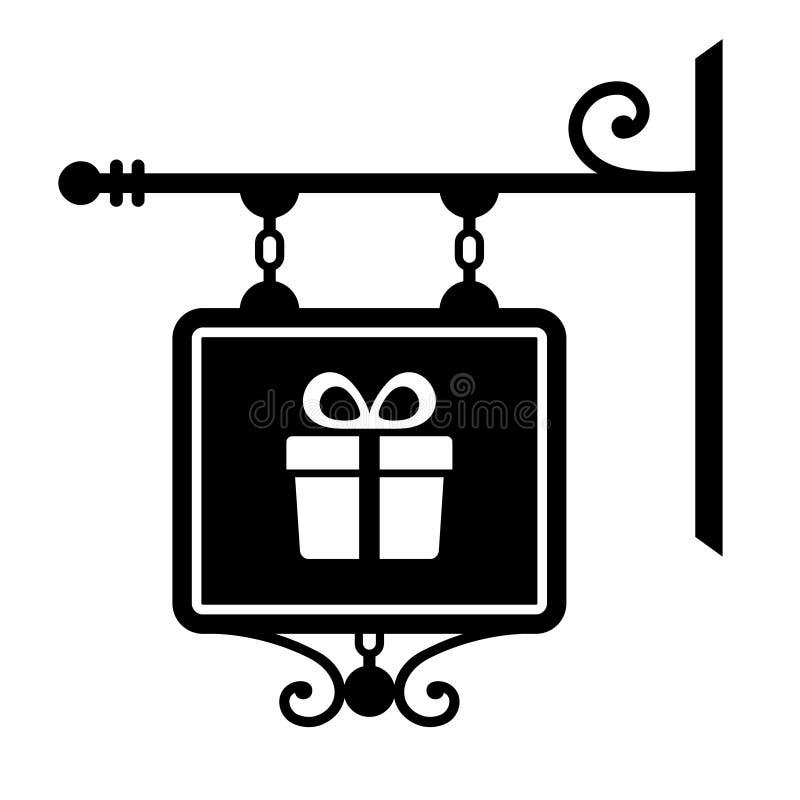 White Wood Blank Shop Sign Hanging on the Wall Stock Image Image of symbol, signage 27569805