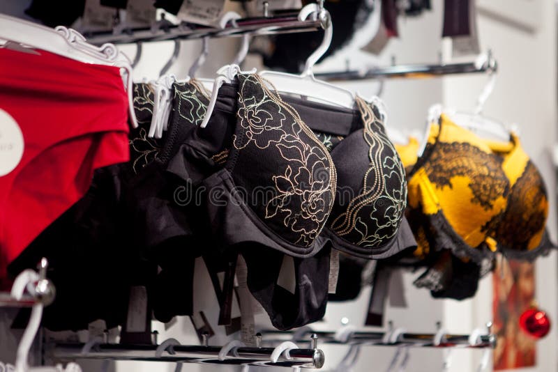 Lingerie Display Underwear Store Department Stock Photos - Free