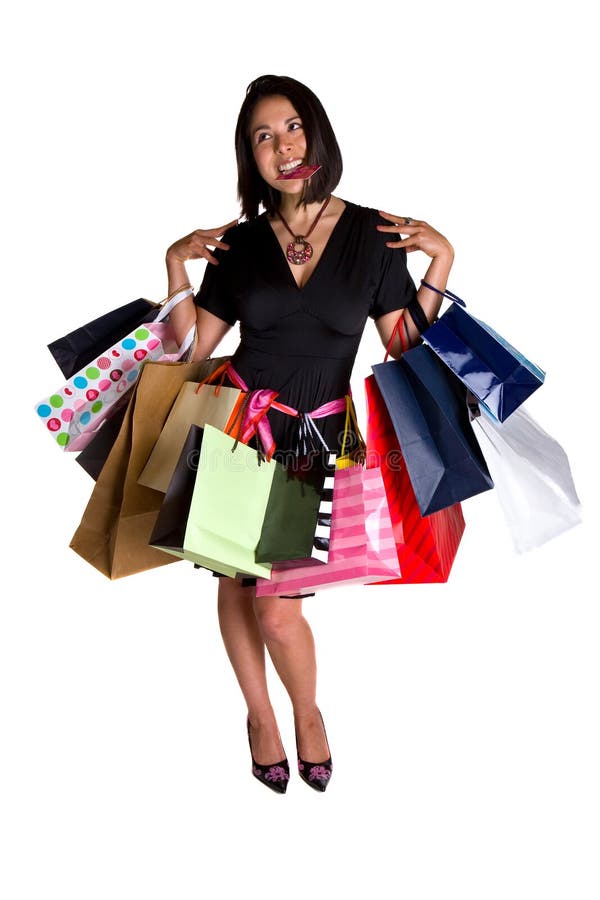 Shopaholic stock image. Image of enjoy, luxury, rich 11590053