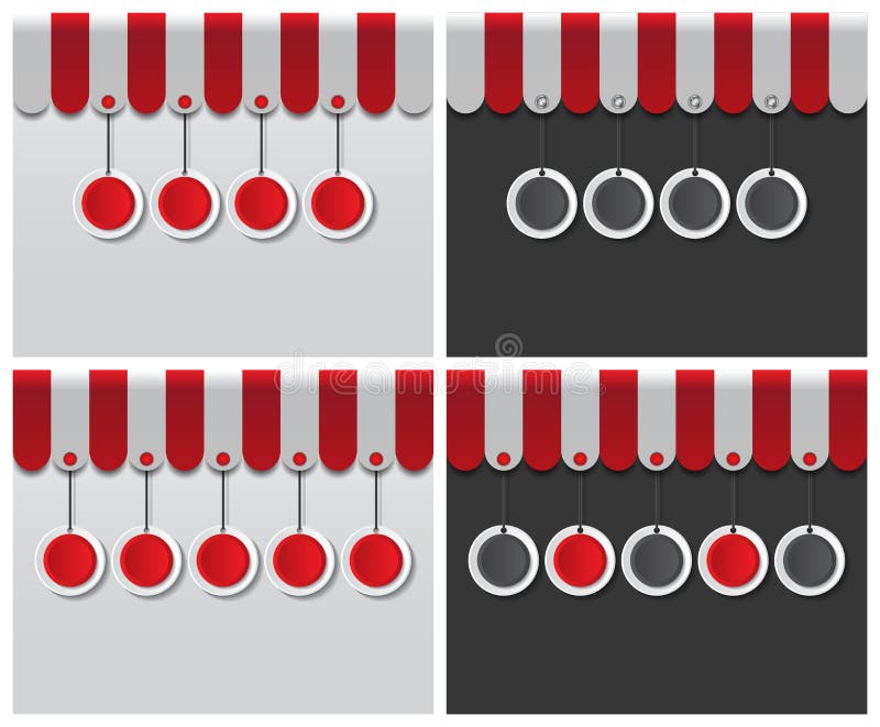 Shopfront sign vector illustration