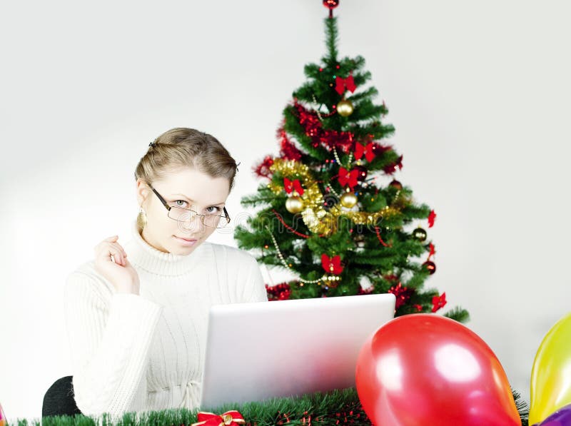 Shoping in linea immagine stock