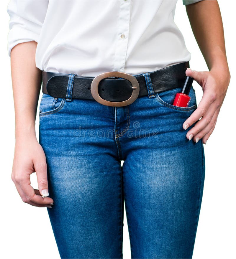 Shoplifter at work stock photo