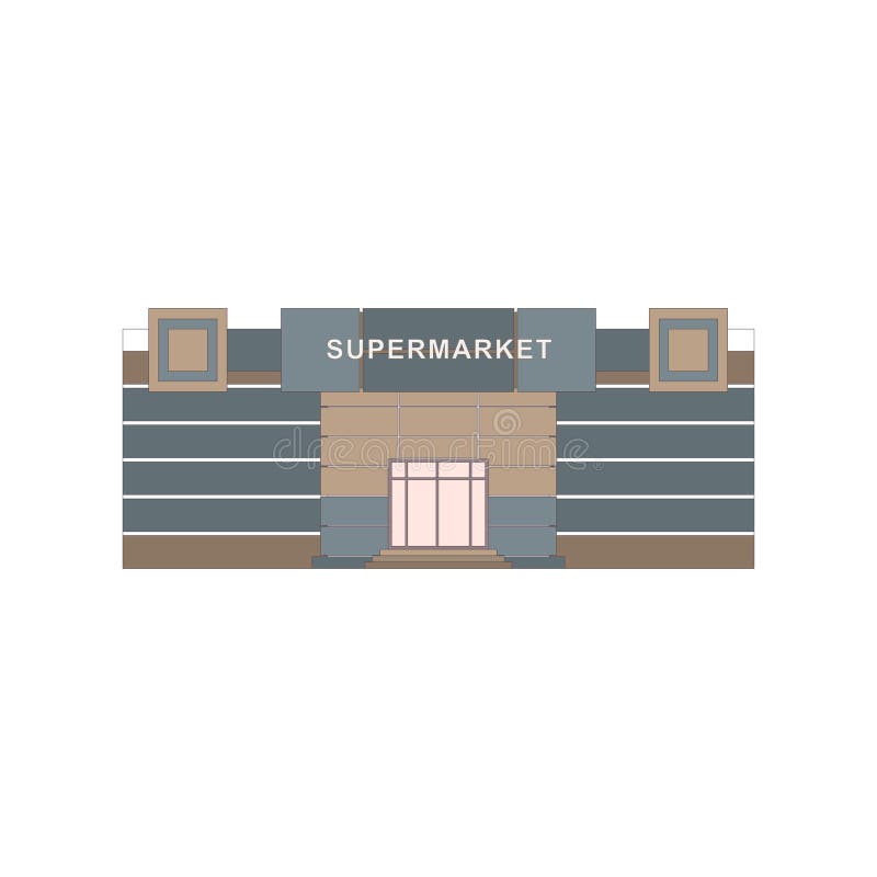 Shoppar diversehandel, och supermarketbyggnader sänker den dekorativa isolerade vektorillustrationen för symboler uppsättningen stock illustrationer Shoppar diversehandel, och supermarketbyggnader sänker den dekorativa isolerade vektorillustrationen för symboler uppsättningen stock illustrationer
