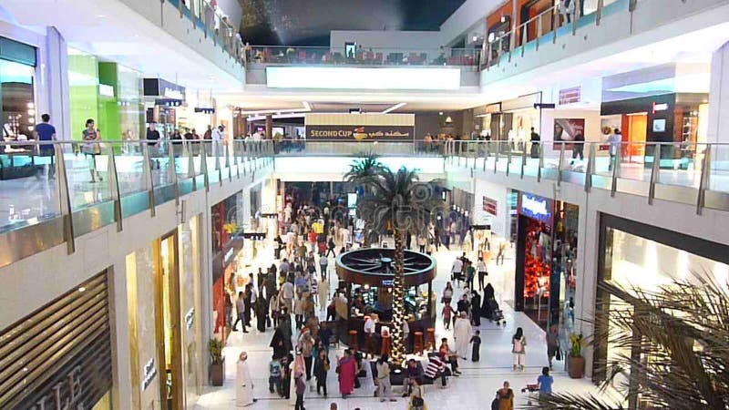 Shoppers Rush at Dubai Mall Stock Video - Video of brands, lifestyle ...