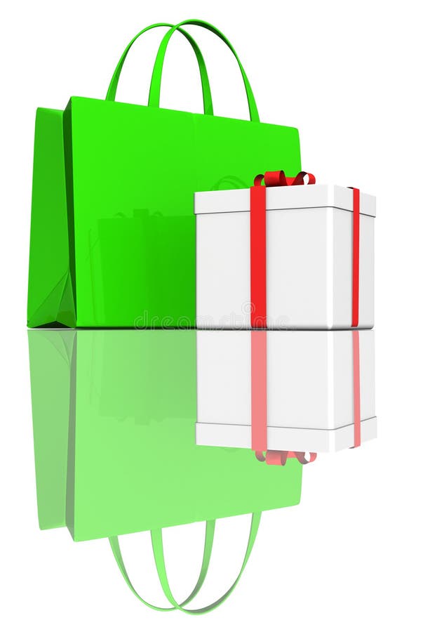 Shopping bag and gift box