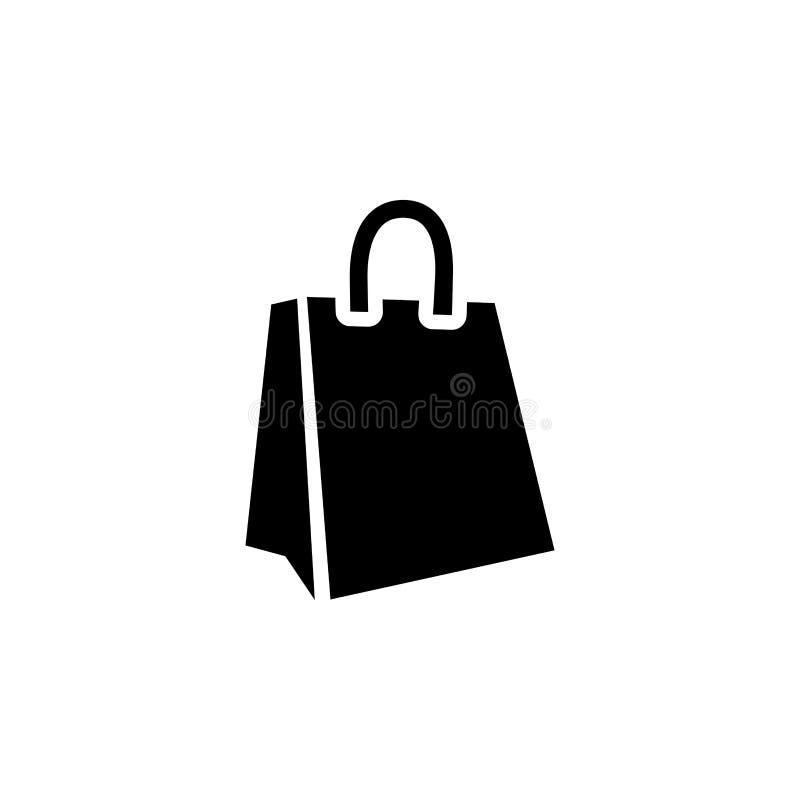 black shopping bolsa icon