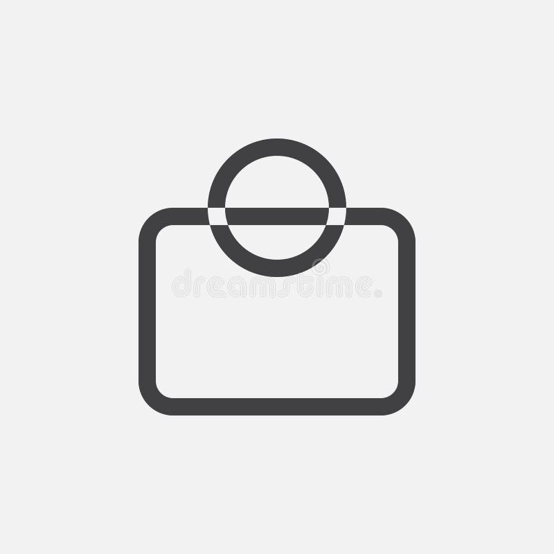 Shopping bag icon, vector logo, linear pictogram isolated on white, pixel perfect illustration. royalty free illustration Shopping bag icon, vector logo, linear pictogram isolated on white, pixel perfect illustration. royalty free illustration