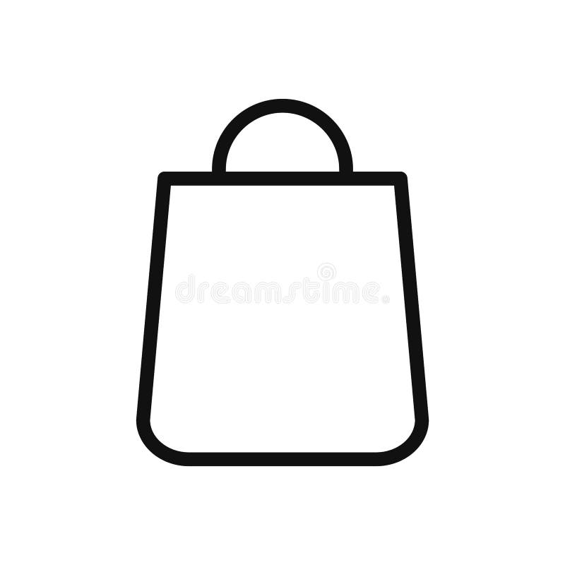 Shopping Bag Icon Vector. Simple Shopping Bag Sign in Modern Design ...