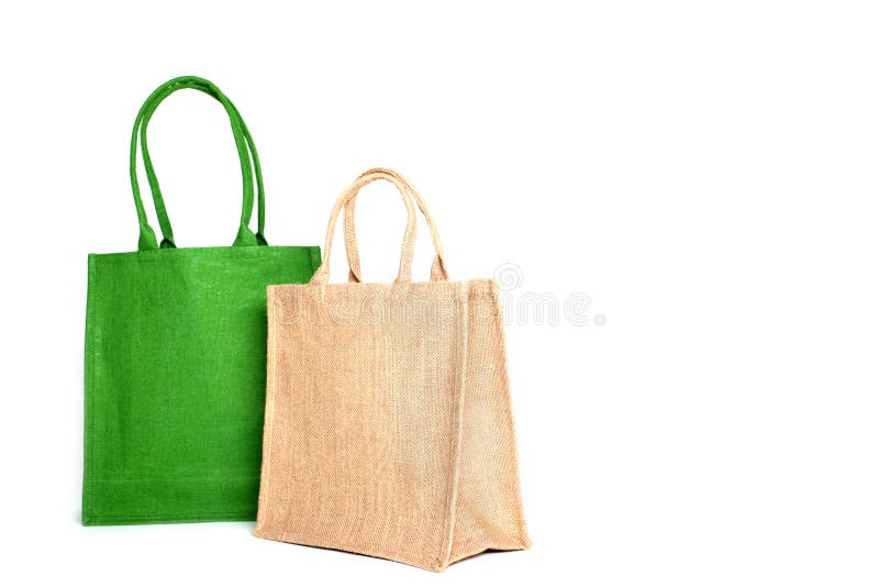 Download Shopping Bag Made Out Of Recycled Hessian Sack Isolated On ...