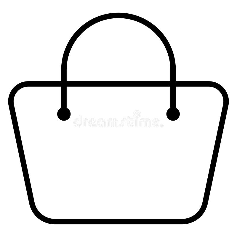 Shopping Bag. Outline Shopping Bag Stock Vector - Illustration of vector,  shopping: 229844175