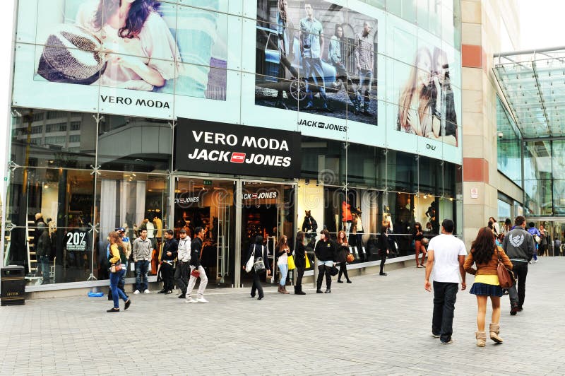 Shopping in Birmingham stock photo