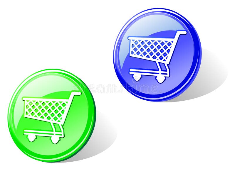 Shopping cart stock illustration