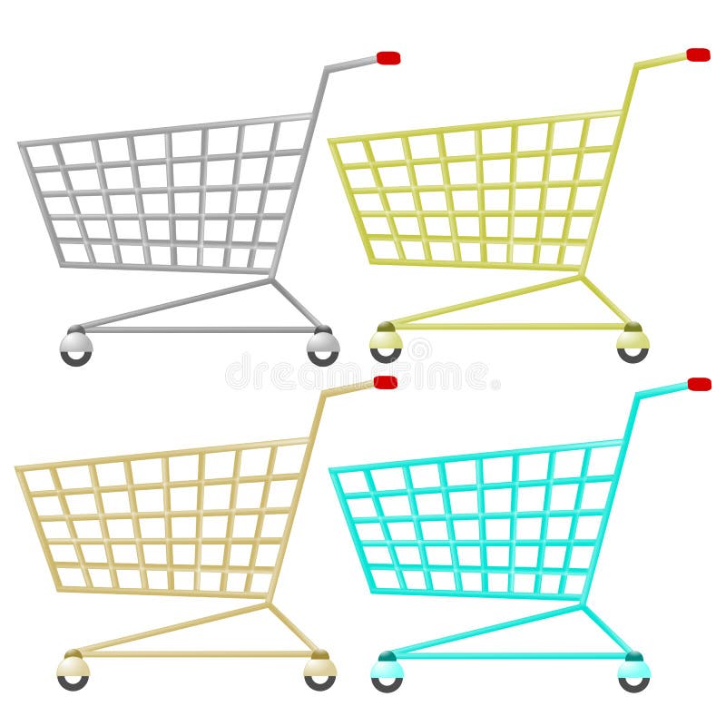 Shopping cart stock illustration