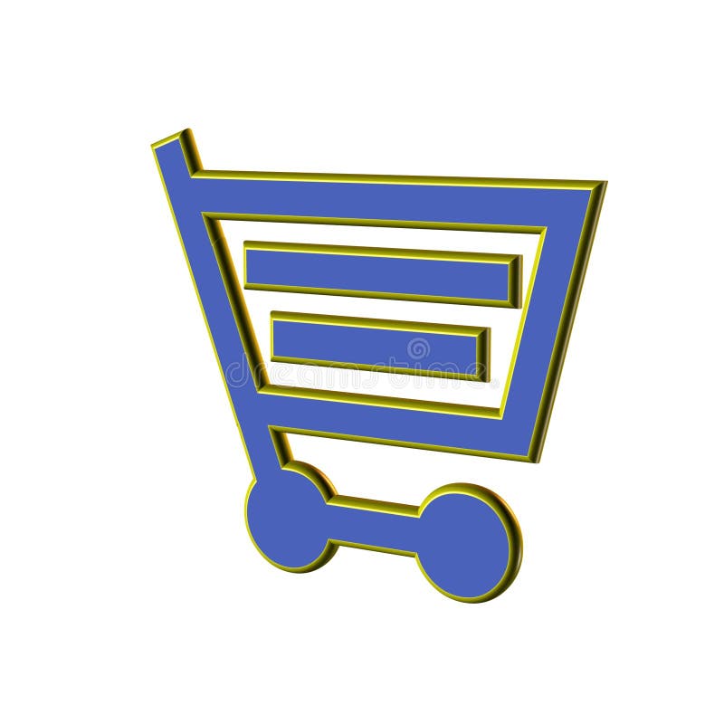Shopping cart stock photo