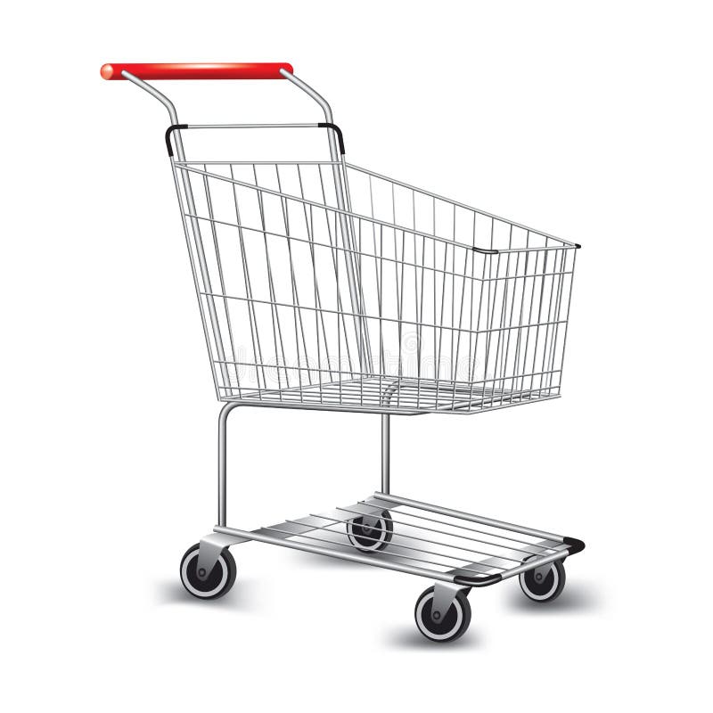 Shopping cart stock vector. Illustration of graphic, metal 41572416