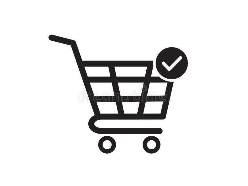 Shopping Cart Icon. Add To Cart Icon. Flat Design. on White Background.  Vector Illustration Stock Vector - Illustration of payment, gift: 210692317
