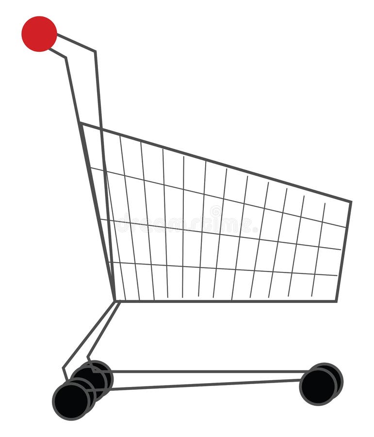 Shopping Cart, Illustration, Vector Stock Vector - Illustration of ...