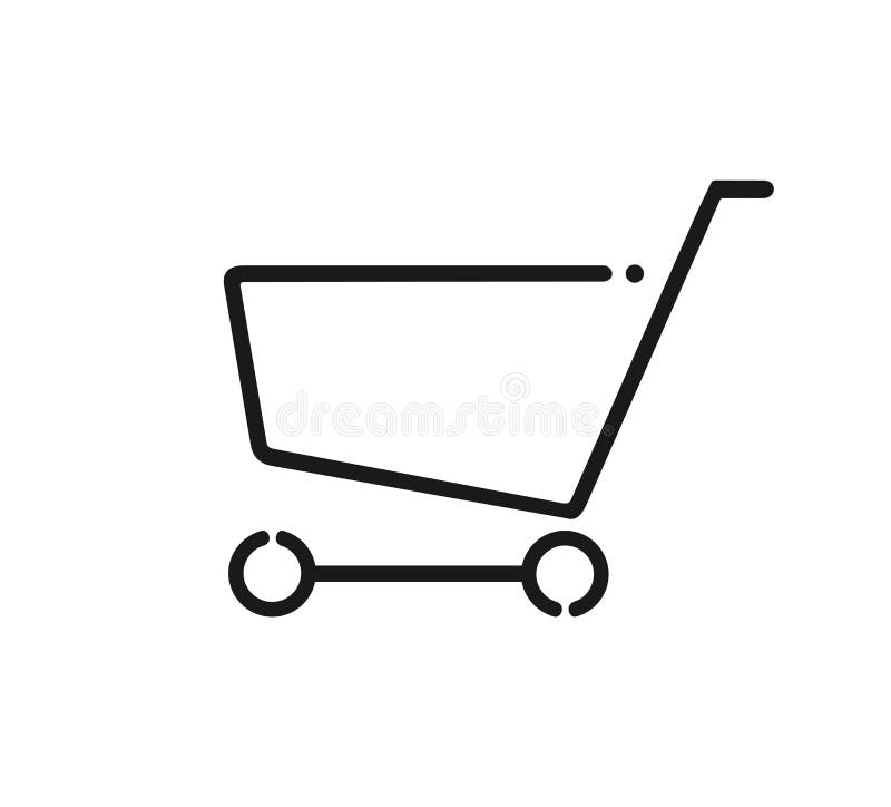 Shopping cart symbol stock vector. Illustration of basket 154190773