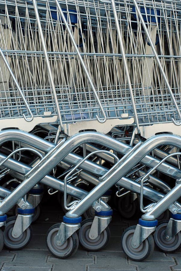 Shopping carts stock image. Image of cart, shop, wheels 20410651