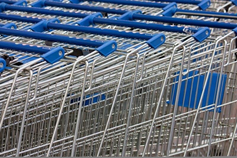 Shopping cart stock image. Image of copy, space, water 13363073