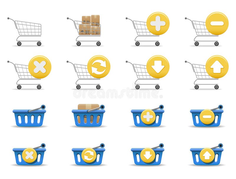 Shopping carts and baskets