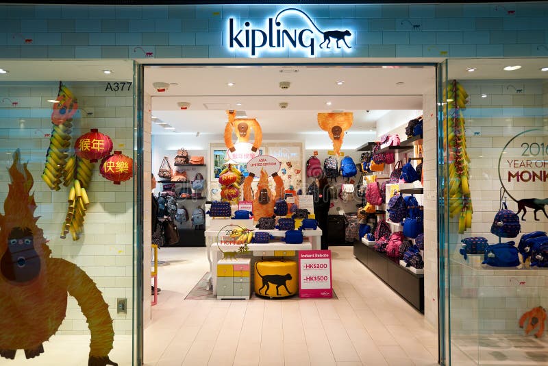 Kipling shop in hong kong editorial photo. Image of hong - 36143556