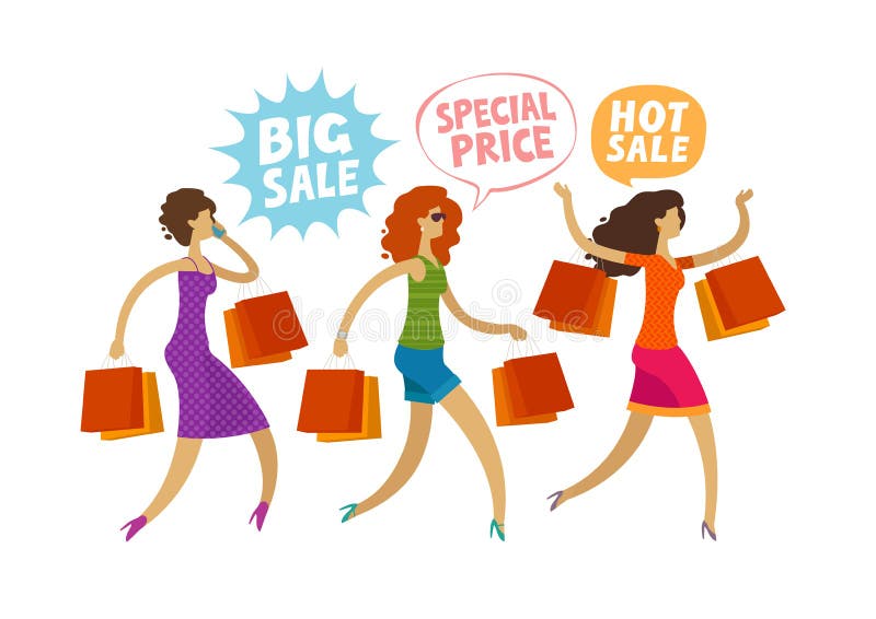 Shopping Clearance Stock Illustrations – 102,538 Shopping
