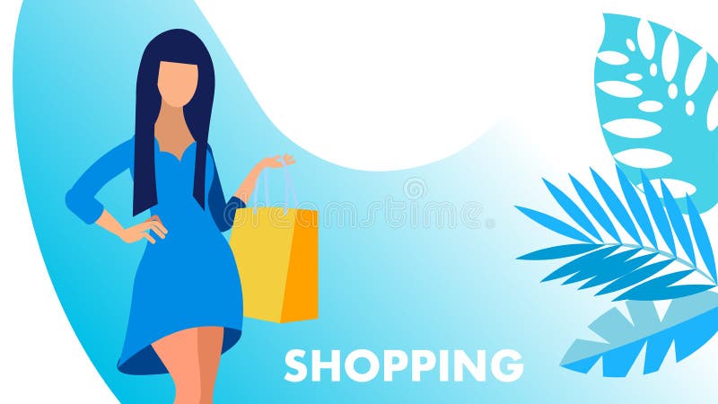 Shopping, Fashion Boutique Sale Vector Banner Stock Vector - Illustration  of gradient, background: 146820652