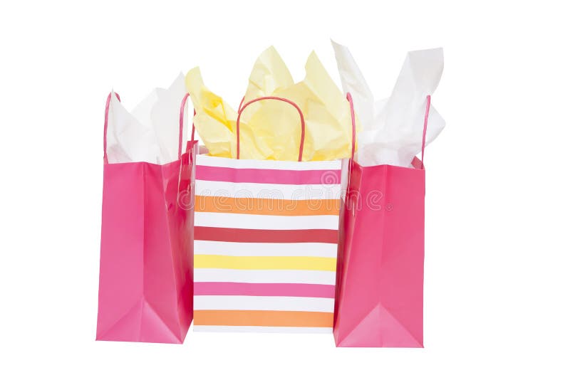 Shopping Gift Bags stock photo. Image of pink, bags, birthday 44921798