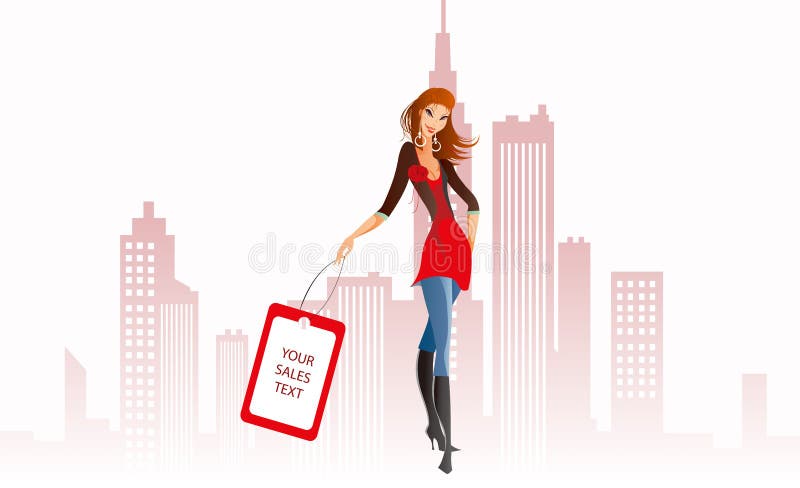 Shopping girl