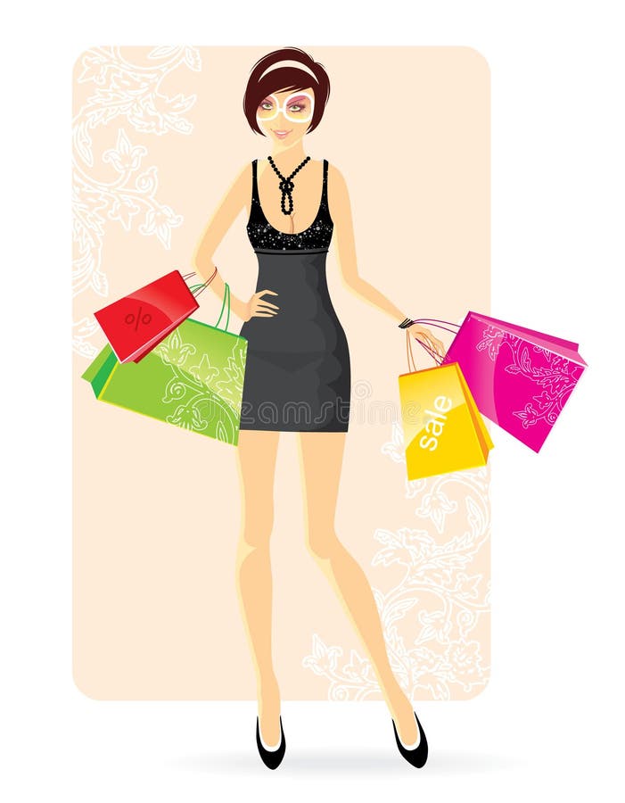 Fashion girls stock vector. Illustration of floral, graphics - 11603120