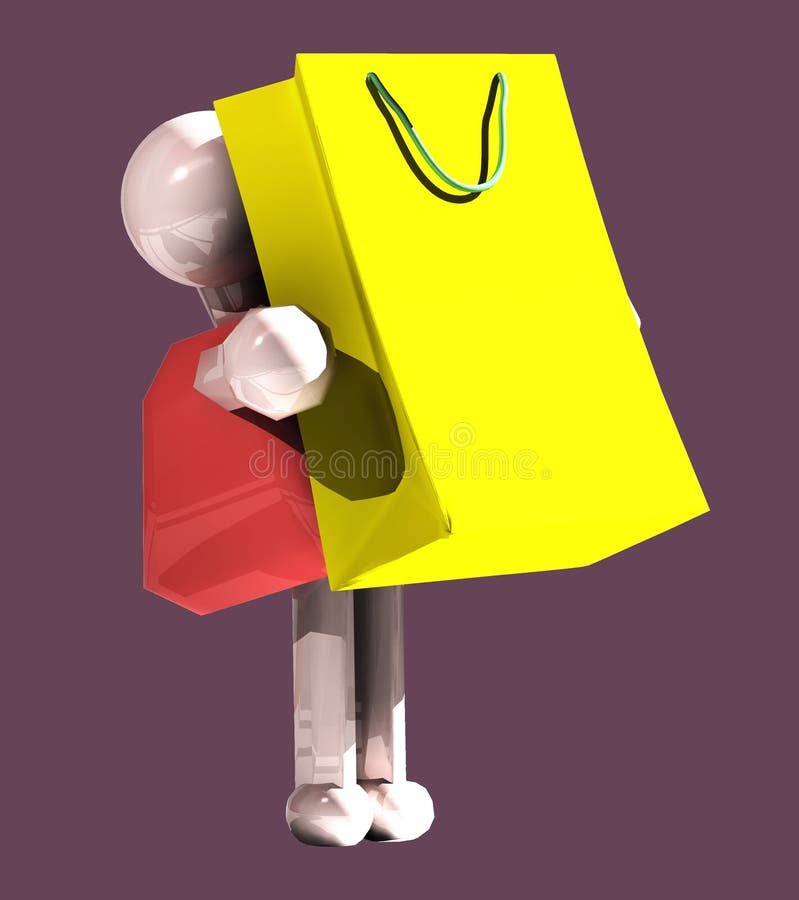 Shopping Girl With Bag Picture. Image 6456837