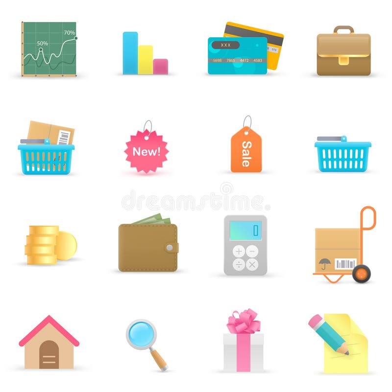 Shopping icons