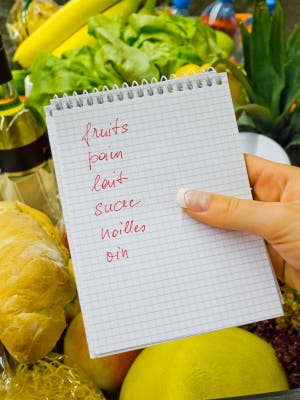 Shopping List At The Grocery Store french Stock Photo Image Of Dare 