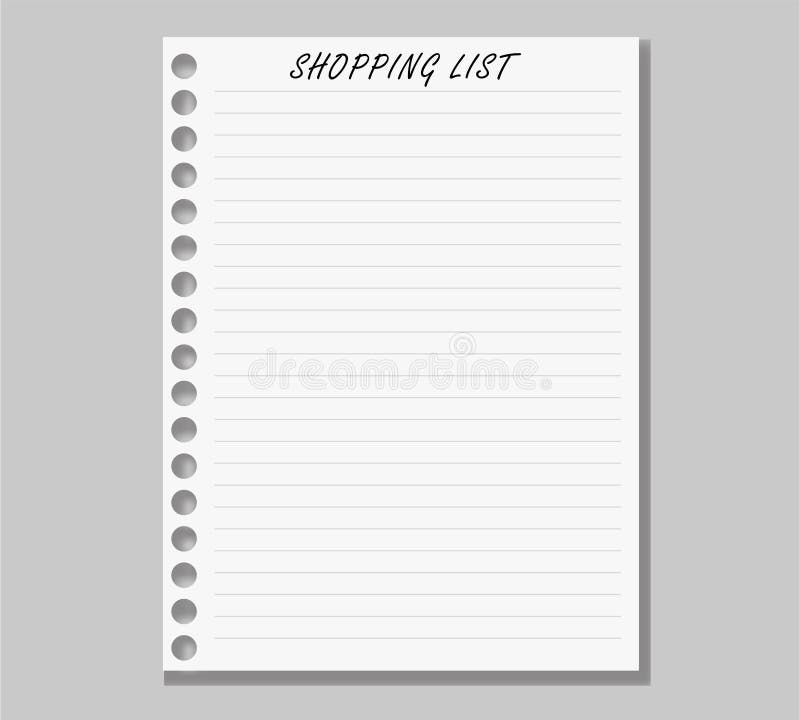 Do the shopping list