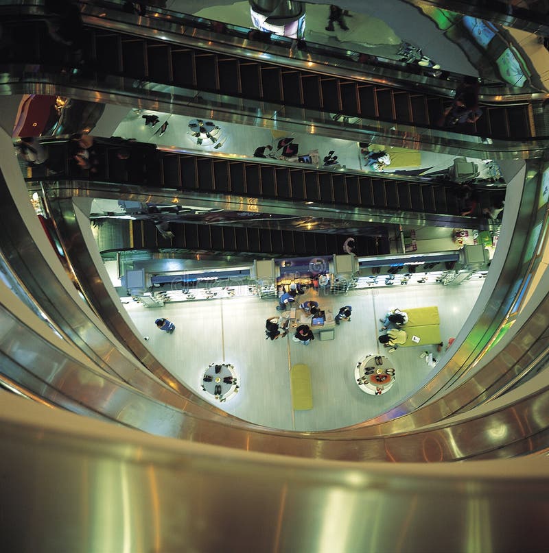 Shopping mall royalty free illustration