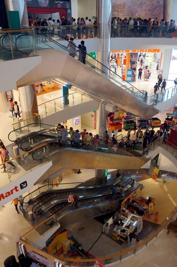 Shopping mall stock photo