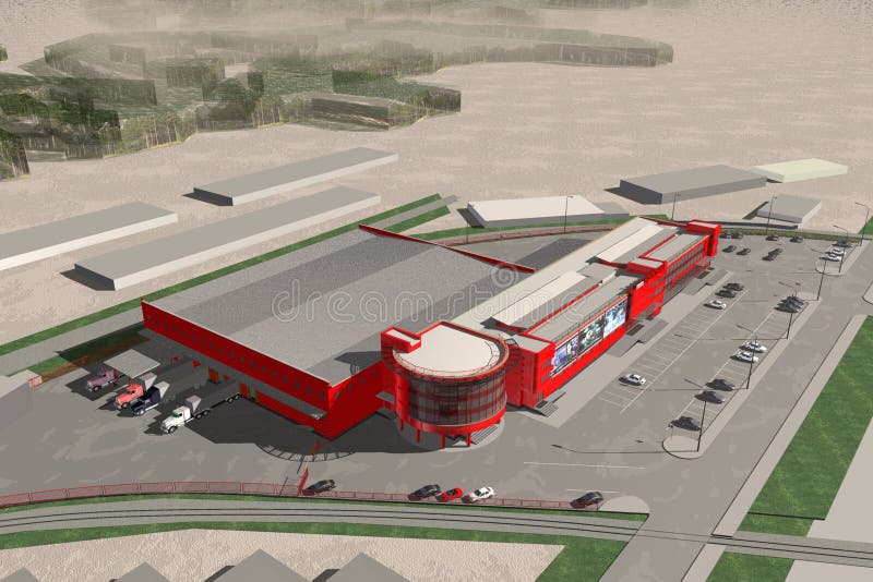 Shopping Mall stock illustration