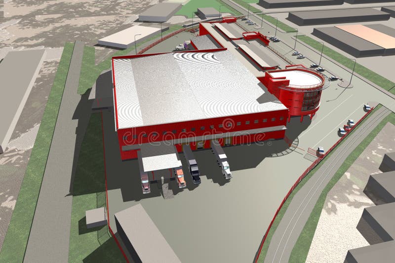 Shopping Mall royalty free illustration