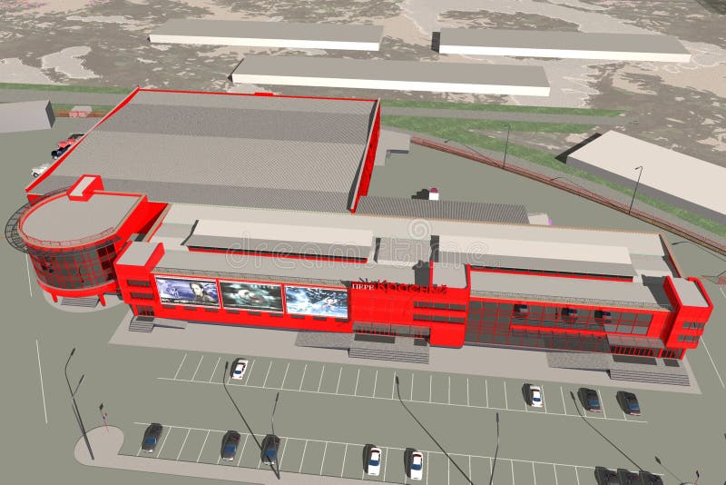 Shopping Mall stock illustration