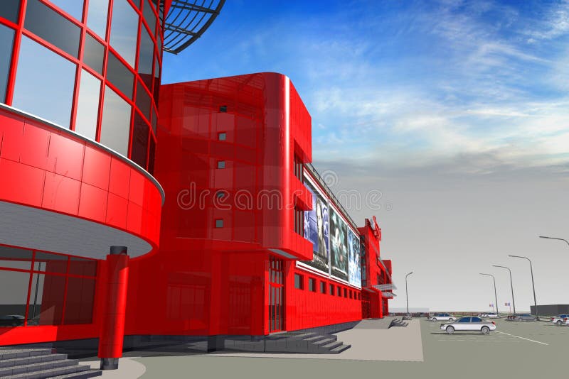 Shopping Mall royalty free illustration