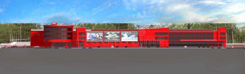 Shopping Mall royalty free illustration