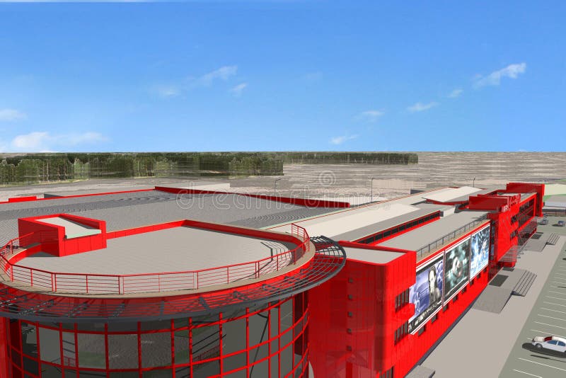 Shopping Mall stock illustration