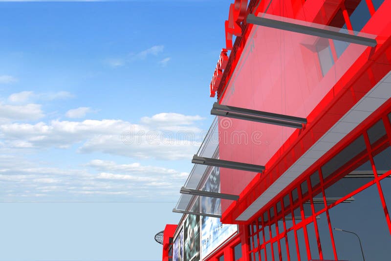 Shopping Mall stock illustration