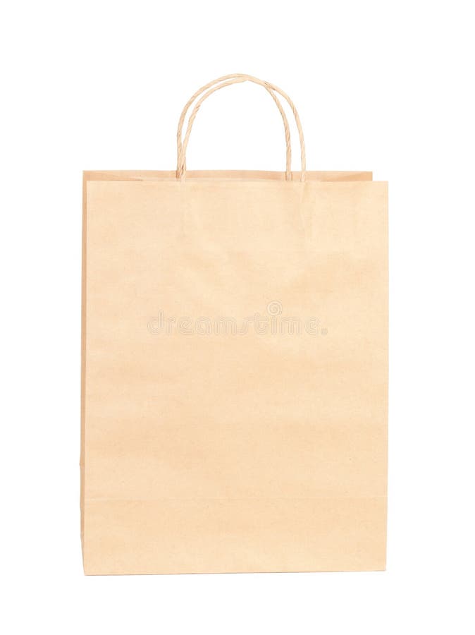Shopping paper bag isolated royalty free stock photography