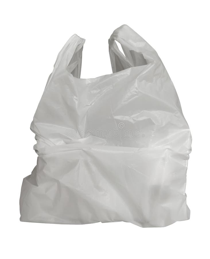 Shopping Plastic Bag White Stock Image Image of recycle, sale