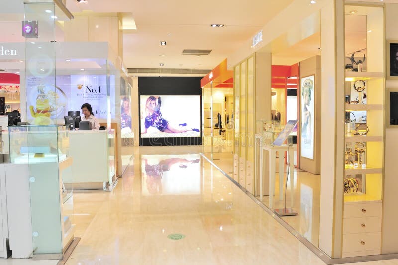 Shopping plaza stock photo